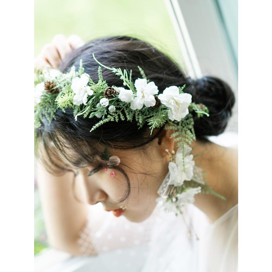 花冠 ウェディング ブライダル 花かんむり 結婚式 花嫁 フラワーガール ナチュラル ヘッドドレス 成人式 安い 髪飾り 造花 hh210 トヨワストア 通販 Yahoo ショッピング