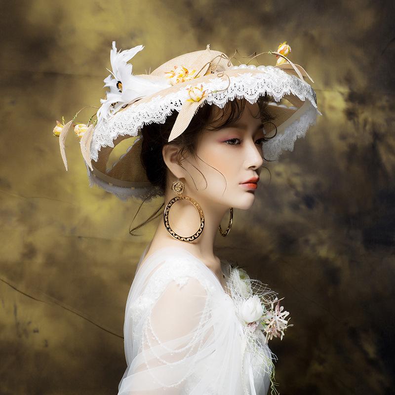 ウェディングハット パーティーハット 安い 花嫁 ヘッドドレス 貴族 姫系 ブライダル 帽子 手作り ヘアアクセサリー 披露宴 二次会 結婚式 髪飾り lm229 トヨワストア 通販 Yahoo ショッピング