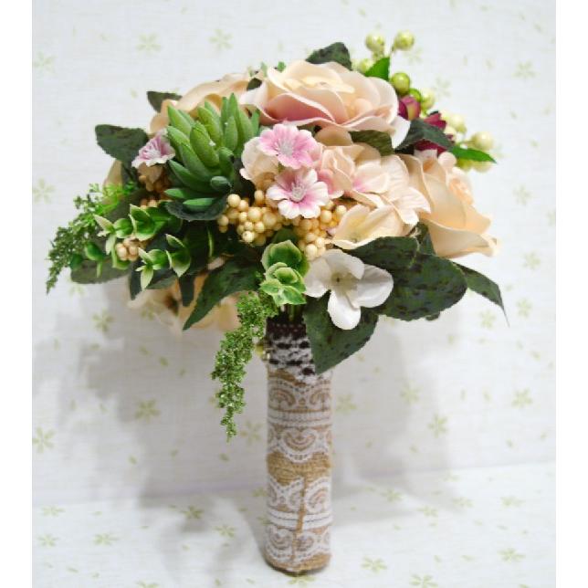 ウエディングブーケ ブートニア 安い 結婚式 ウェディングブーケ 花嫁 アレンジメント 披露宴 ウェディング用 造花 ブライダルブーケ 手作り ph028 トヨワストア 通販 Yahoo ショッピング