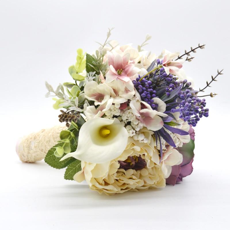 750円 訳ありセール格安 ウエディングブーケ ブートニア 安い 結婚式 ウェディングブーケ 花嫁 アレンジメント 披露宴 ウェディング用 造花 ブライダルブーケ 手作り