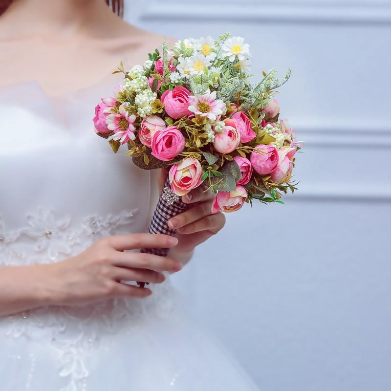 ウエディングブーケ 安い 結婚式 ブーケ 花嫁 アレンジメント 披露宴 ウェディング用 造花 ブライダルブーケ 前撮り 花束 ph232 トヨワストア 通販 Yahoo ショッピング