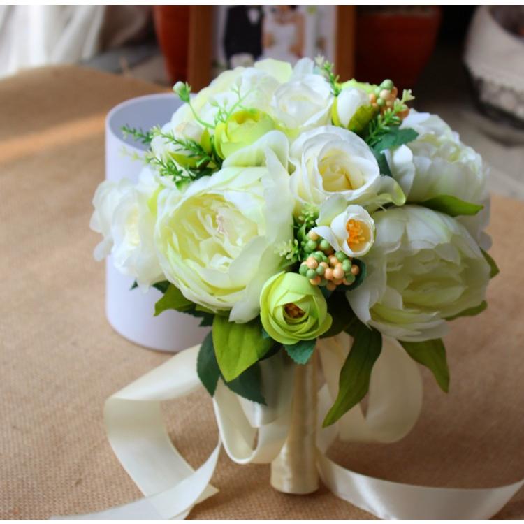 ウエディングブーケ 安い 結婚式 ブーケ 花嫁 アレンジメント 披露宴 ウェディング用 造花 ブライダルブーケ 前撮り 花束 ph234 トヨワストア 通販 Yahoo ショッピング