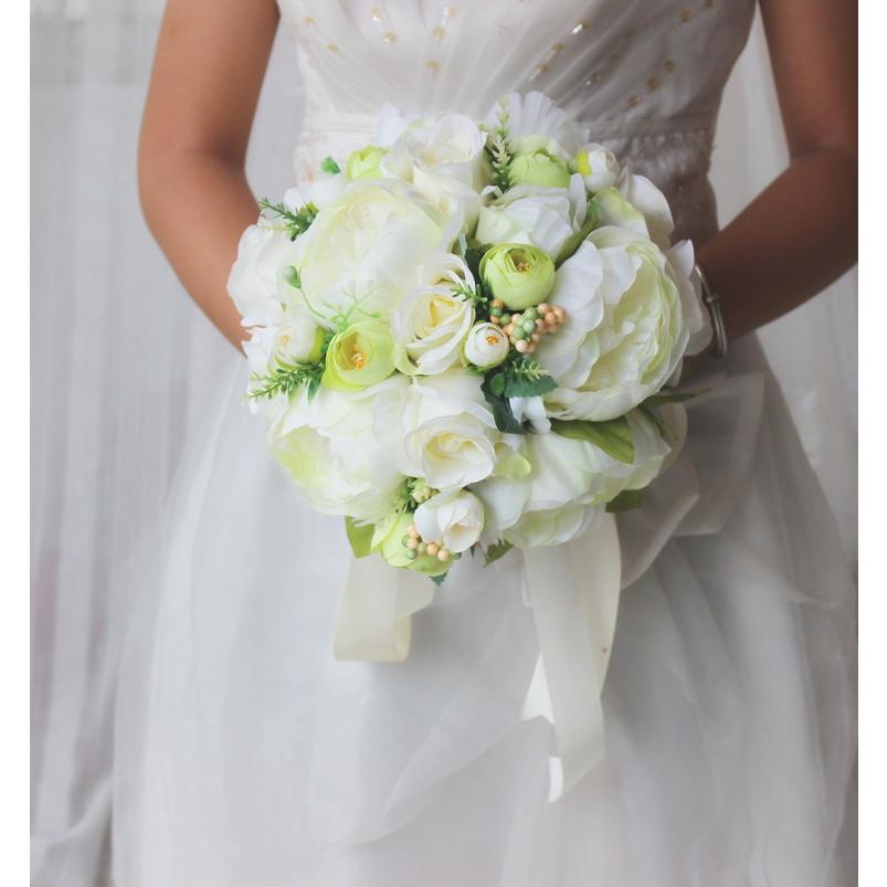 ウエディングブーケ 安い 結婚式 ブーケ 花嫁 アレンジメント 披露宴 ウェディング用 造花 ブライダルブーケ 前撮り 花束 ph234 トヨワストア 通販 Yahoo ショッピング