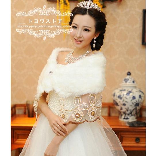 ウエディングショール 安い ブライダルケープ 花嫁 ショールストール 結婚式 肩掛け 二次会 ショール 発表会 ケープ 披露宴 ウエディングケープ 秋冬用|toyowastore|02