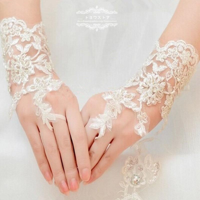 ウエディンググローブ ショート 結婚式 手袋 安い ブライダルグローブ 花嫁 グローブ 二次会 パーティー 手袋 フィンガーレス 刺繍 st037 トヨワストア 通販 Yahoo ショッピング