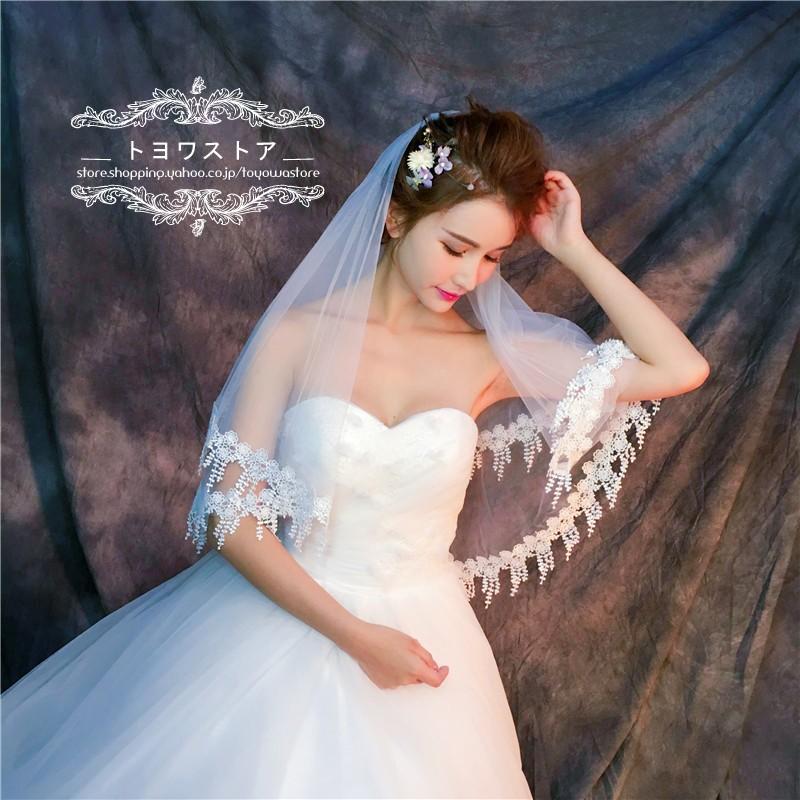 ウエディングベール ショートベール 安い 結婚式ベール 花嫁 フェイスアップベール フラワーベール 披露宴 二次会 ブライダルベール マリアベール オフホワイト ts112 トヨワストア 通販 Yahoo ショッピング