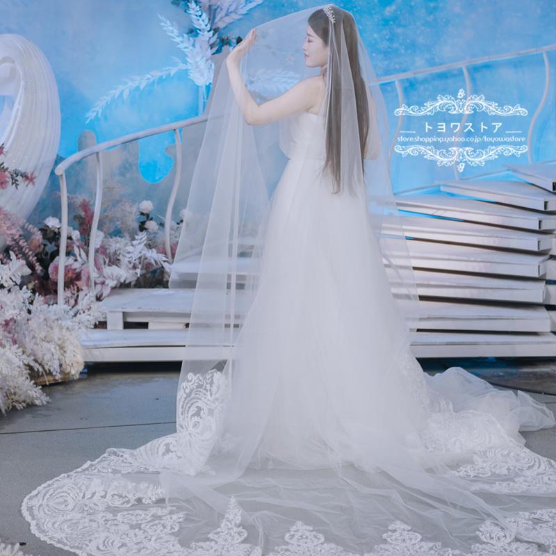 低価格の ウエディングベール コーム付き 2段 結婚式 ウェディング ウェディングフォト ウエディングベール コーム付き 2段 結婚式 ウェディング ウェディングフォト