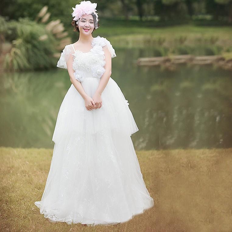 ウエディングドレス エンパイア 安い 花嫁 二次会 ウェディングドレス 結婚式 マタニティドレス 半袖 披露宴 ブライダル ロングドレス パーティドレス Yfhs040 トヨワストア 通販 Yahoo ショッピング