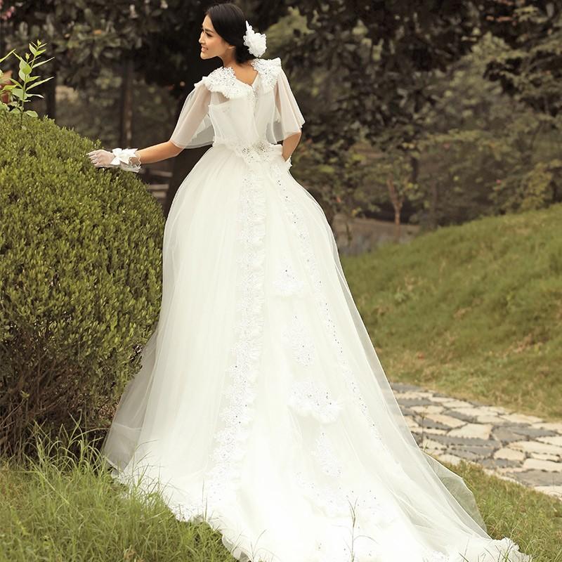 21春夏新色 ウエディングドレス マタニティドレス エンパイア 安い 二次会 ウェディングドレス 結婚式 ボレロ 花嫁 ブライダル ロングドレス 半袖 パーティドレス 妊婦着 人気絶頂 Mercurytechnologies Mn Com