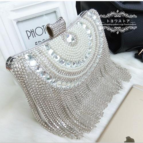 パーティーバッグ 結婚式 クラッチバッグ レディース 大きめ 披露宴 パーティバッグ フォーマル バッグ 女性用 ウエディングバッグ 花嫁 ハンドバッグ パール Yhb038 トヨワストア 通販 Yahoo ショッピング