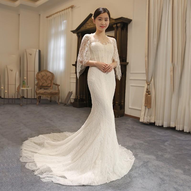 ウェディングドレス マーメイドライン ウエディングドレス ボレロ 花嫁 ロングドレス マーメイドドレス 二次会 結婚式 ブライダル ウエディング マーメイドドレス Ywhs098 トヨワストア 通販 Yahoo ショッピング