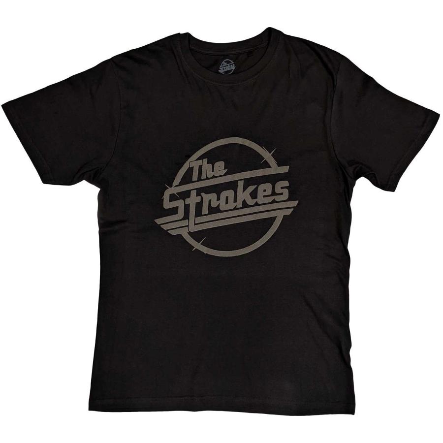 ザ・ストロークス ロゴ（モノクロ） オフィシャル/正規品 Tシャツ The Strokes（Lサイズ） : トイパラストアYahoo!店