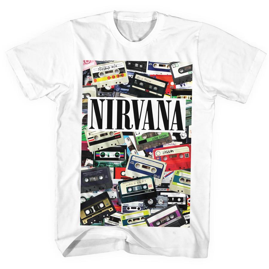 ニルバーナ NIRVANA カセットテープ オフィシャル/正規品 Tシャツ（M 