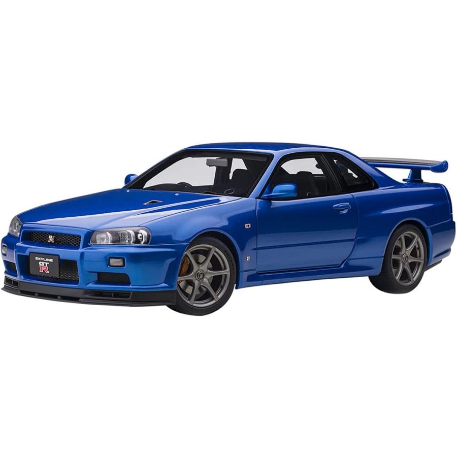 AUTOart 1/18 ニッサン スカイライン GT-R (R34) Vスペック II ベイサイドブルー オートアート