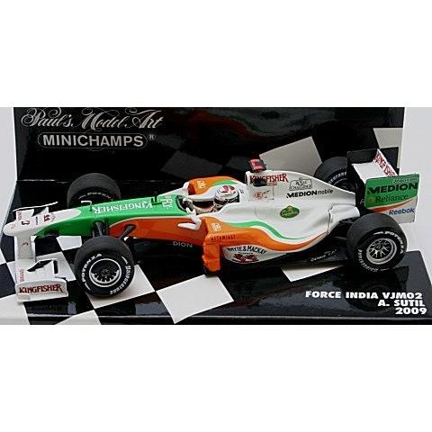 MINICHAMPS 1/43 フォース インディア F1 メルセデス VJM02 A.スーティル 2009 #20 400090020｜toys-koguma