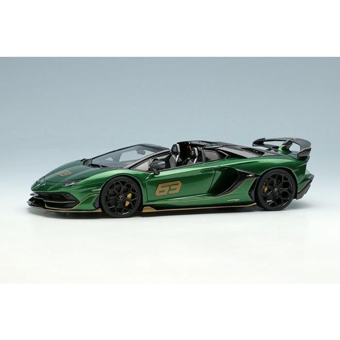 メイクアップ EIDOLON 1/43 ランボルギーニ Aventador SVJ 63 Roadster 2019 メタリックグリーン EM517D