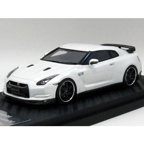 HPI 1/43 ニッサン GT-R  R35 スペックV ブリリアントホワイトパール