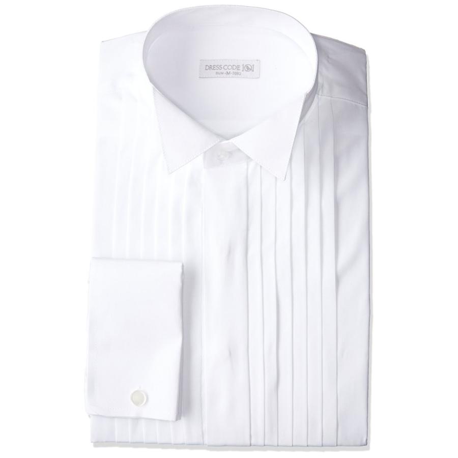 ドレスコード101 ウィングカラー 長袖 ワイシャツ ダブルカフス メンズ ピンタック 結婚式 新郎 タキシード用 Shirt 4012 白 3l B010lbrznw General Y S本店 通販 Yahoo ショッピング