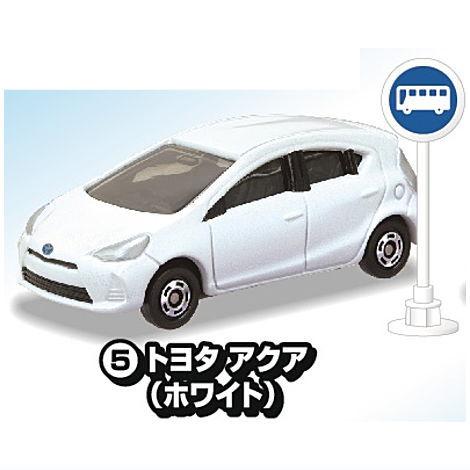 タカラトミーアーツ トミカ標識セット14 [5.トヨタ アクア(ホワイト