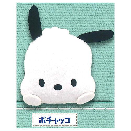 サンリオ はぴだんぶい つかまり ぬいぐるみバッジ [5.ポチャッコ