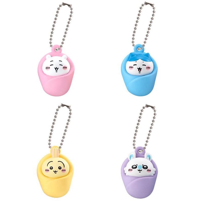 ちいかわ おくるみ マスコット キーホルダー ちいかわ おくるみマスコットチャーム｜ガシャポンオフィシャル