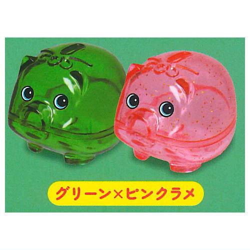 ピングー　ブタ　貯金箱　グリーン　レトロ　おもちゃ IKEA - IKEA ブタさん貯金箱 ピンク・グリーンの通販 by m.c.
