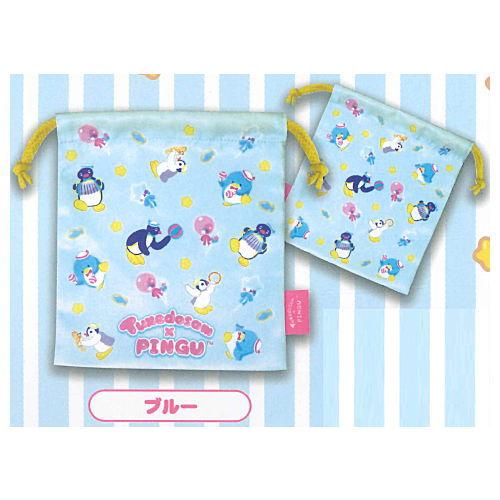 タキシードサム×ピングー 巾着コレクション [5.ブルー]【 ネコポス不可