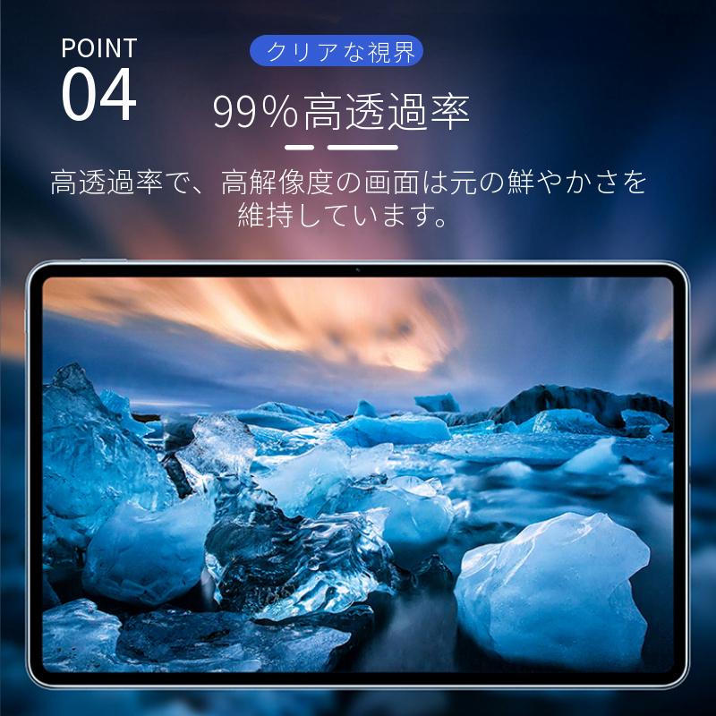 2023モデル Amazon Fire HD 10 10インチ用強化ガラスフィルムシール