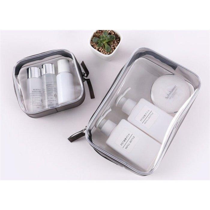 化粧ポーチ クリアポーチ 透明ポーチ トラベルポーチ ビニールポーチ Pvc 化粧品収納 小物入れ 防水 ３枚セット S M L 超人気高品質