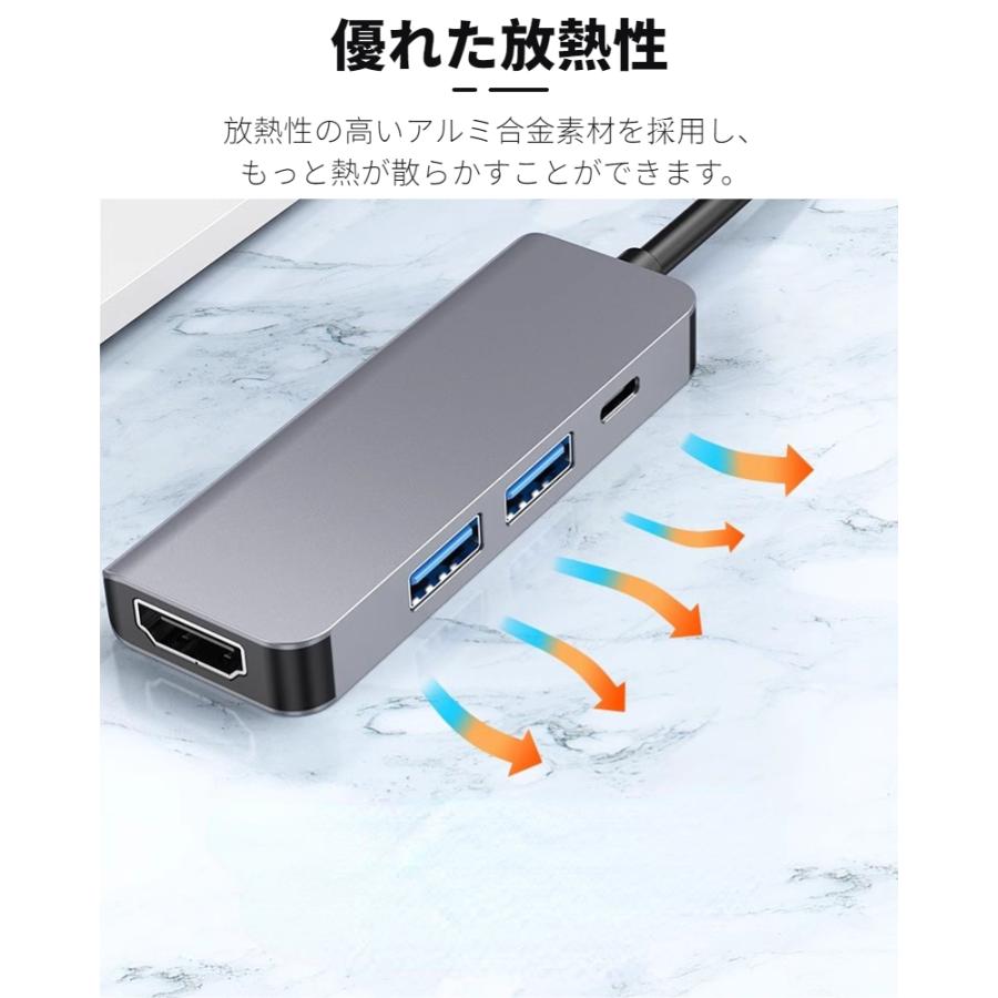 4in1 Type-C adapter Apple MacBook Air 13 Pro 14 15.3インチ用多機能 