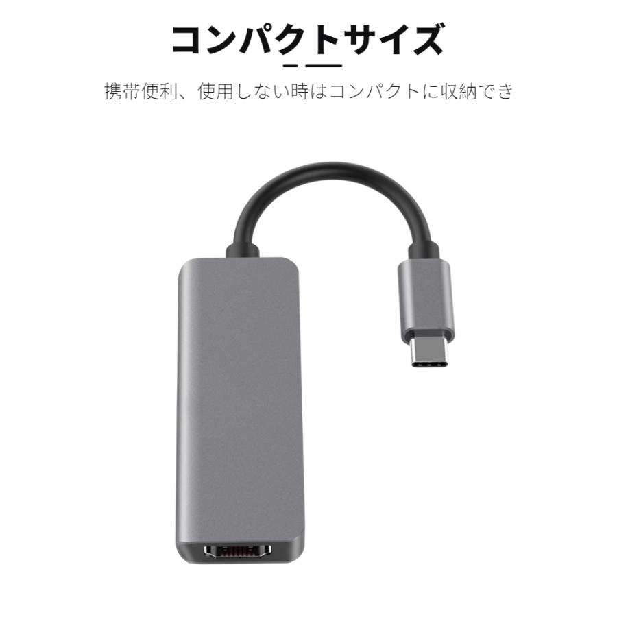 4in1 Type-C adapter Apple MacBook Air 13 Pro 14 15.3インチ用多機能