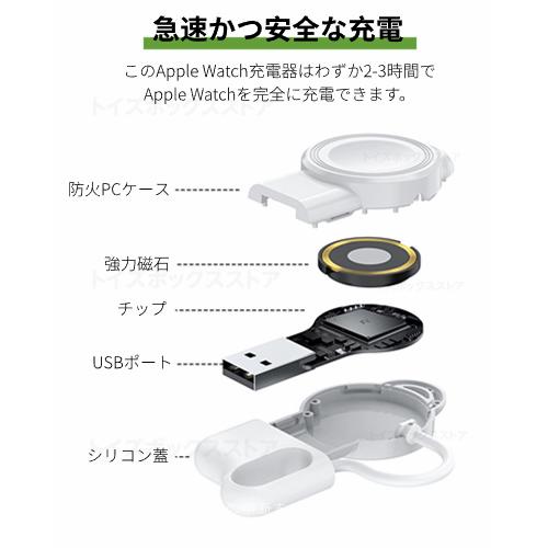 Apple Watch SE&マグネット式充電器 Apple Watch Series 11 10 9 8 7 6 5 4 USB式マグネット充電器 SE 3 2