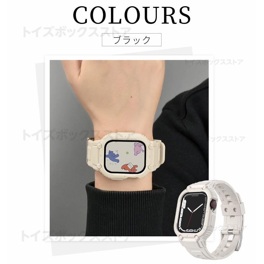Apple Watch Ultra 2 49mm ソフトバンド 一体型ベルト クリア