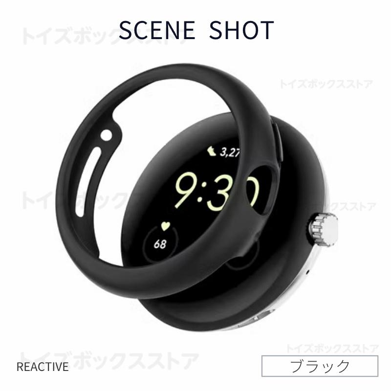 Google pixel Watch2 本体　LTE/WiFi(ブラック) 保護ケース、保護フイルムおまけ付き【超美品】 Google Pixel Watch 2用保護ケースカバー 3Dケース ピクセルウォッチ
