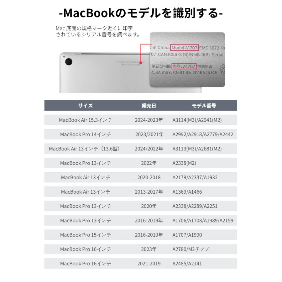 超薄2024 Apple MacBook Air ケース 15.3 Air 13.6型 MacBook Pro 13 14 15インチ ケース クリア保護ケースカバー マックブックハードケース｜toysboxstore｜18