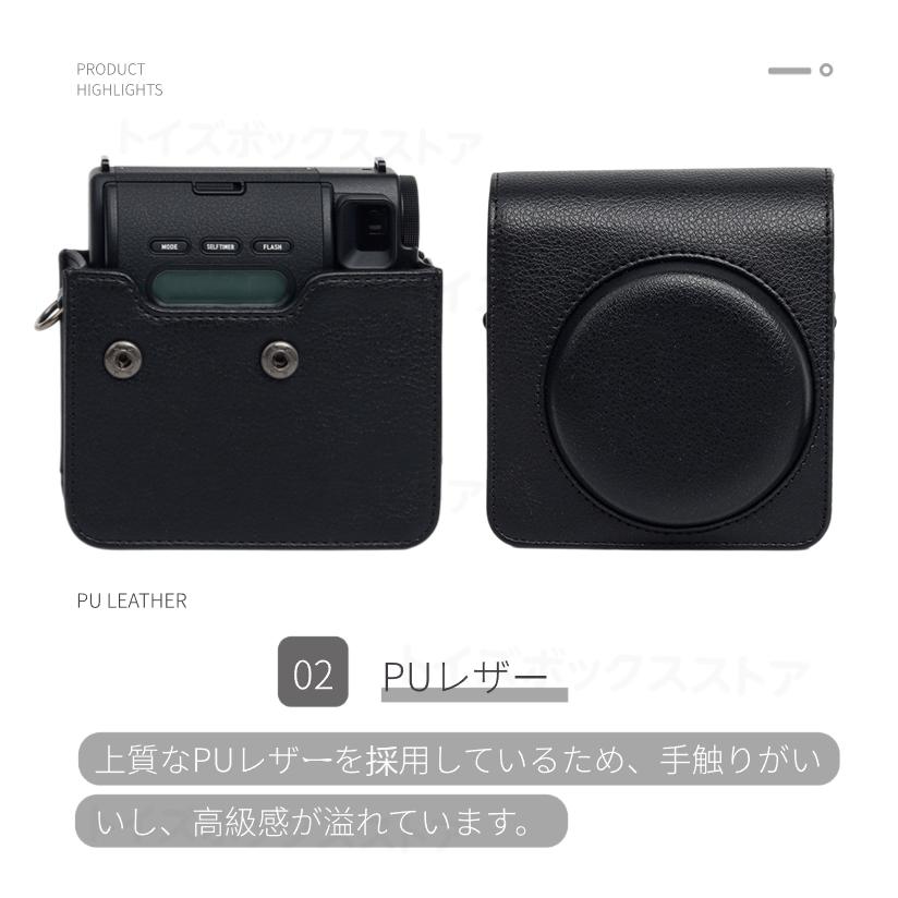 富士instax mini 99 レザーケース カバー収納ポーチ FUJIFILM