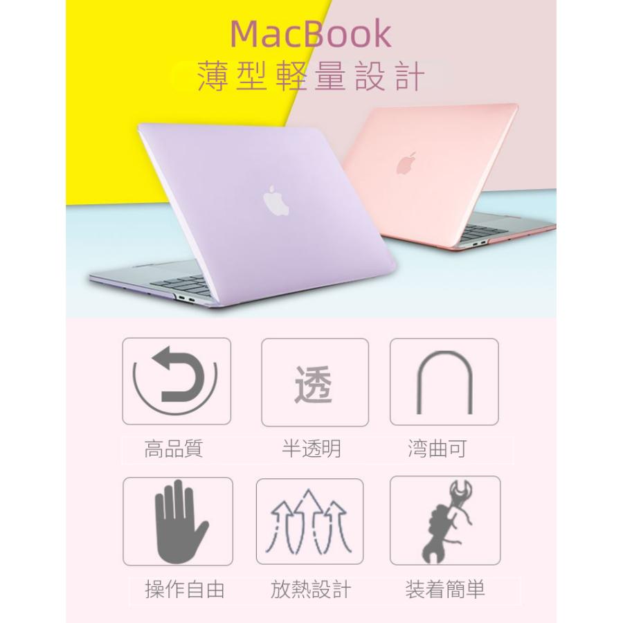 2010-2017発売MacBook Air 13インチ用ケース A1369/A1466専用カバー  ハードシェルノート パソコンケース  全面保護 薄型軽量 半透明 耐衝撃｜toysboxstore｜02