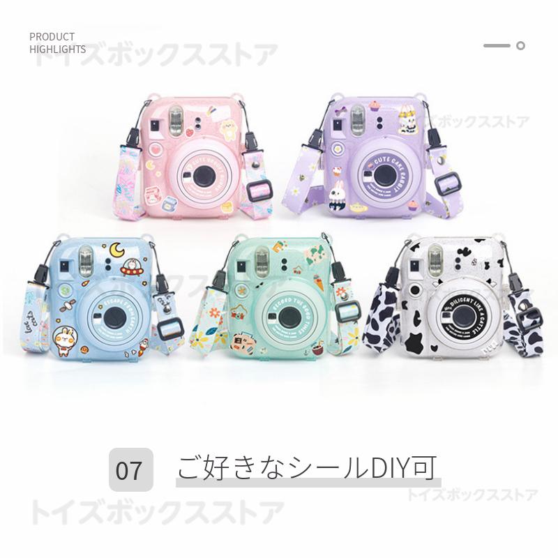 Fujifilm instax mini カメラと専用ケース フィルムはおまけ。 富士FUJIFILM instax mini 13用保護ケースmini 12用保護クリアケース