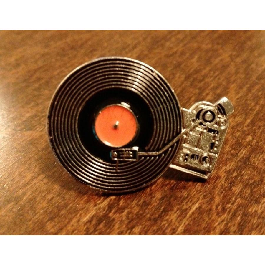 レコード ファッション ブローチ モチーフ イラスト ピンブローチ メンズ レディース ラペルピン バッジ アクセサリー 送料無料 未使用