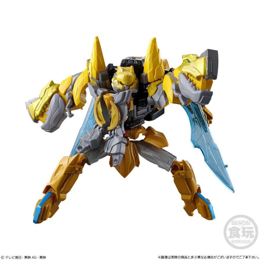 完成品　ゴジュウジャー　ミニプラ ナンバーワン合体シリーズ01,02,03 ミニプラ ナンバーワン合体シリーズ03 ブラック大獣神&ウルフ