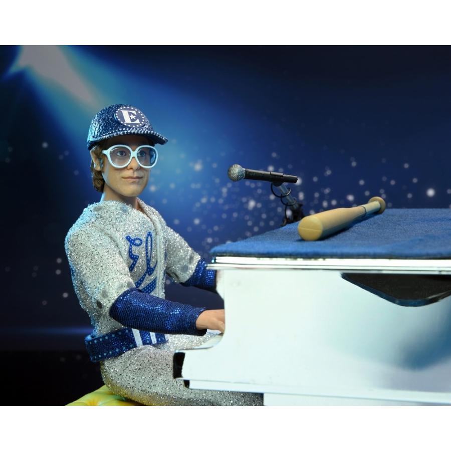 エルトン・ジョン live in 1975 8インチ アクションドール with グランドピアノ セットの画像
