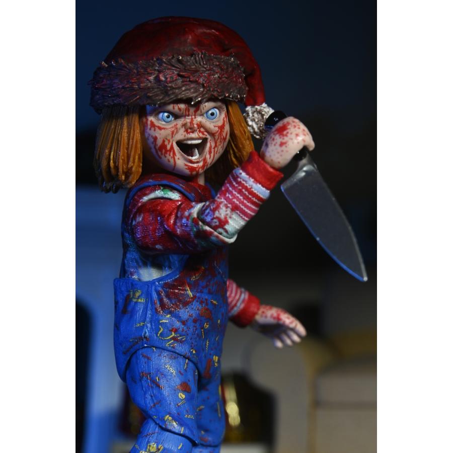 NECA ネカ Chucky TVシリーズ チャッキー アルティメット アクションフィギュア ホリデー ver. 2024年10月以降発売予定｜toyshopside3｜16