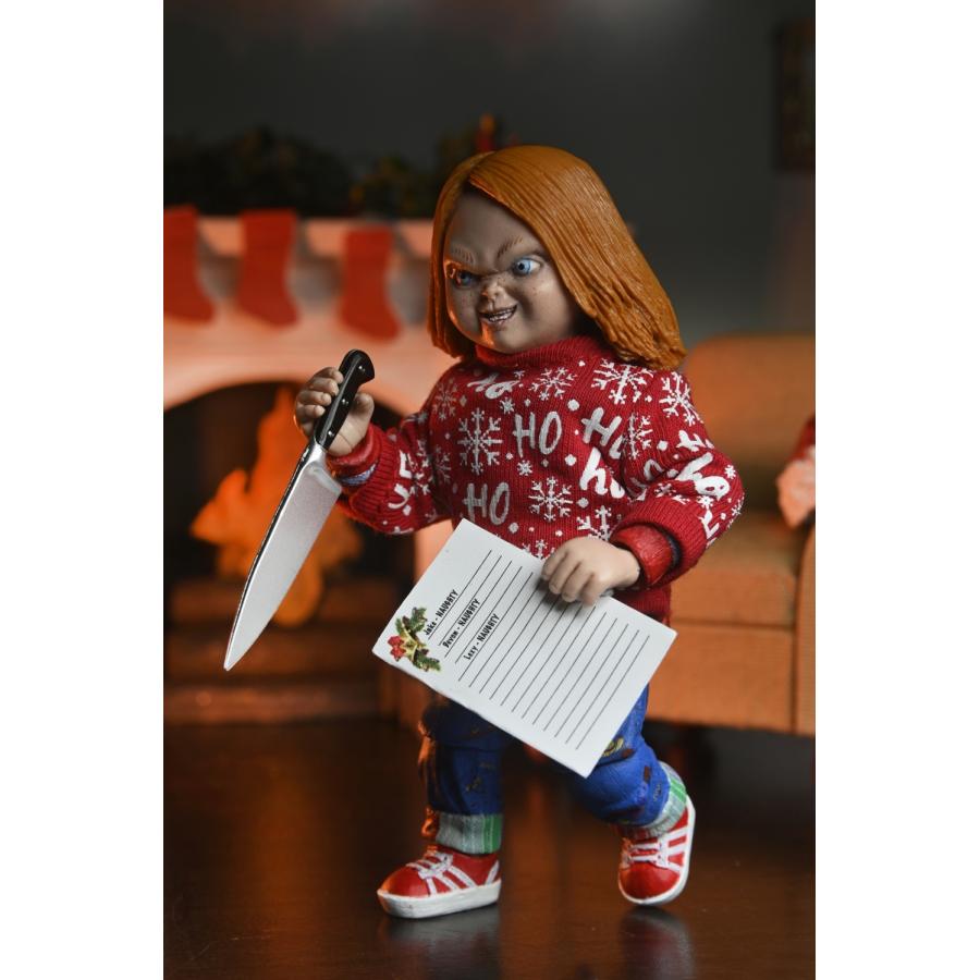 NECA ネカ Chucky TVシリーズ チャッキー アルティメット アクションフィギュア ホリデー ver. 2024年10月以降発売予定｜toyshopside3｜04