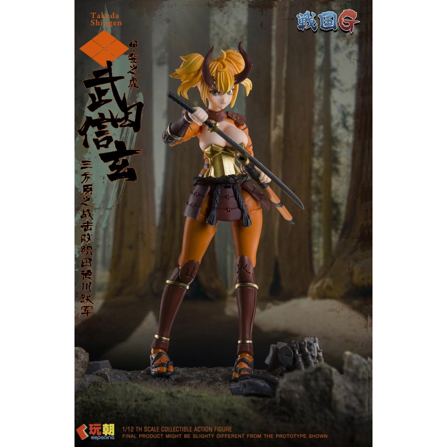 ANDREA 武将　ハイクオリティペインティッドフィギュア KEEPGOING Studio 戦国Gシリーズ 武田信玄 1/12スケール可動フィギュア