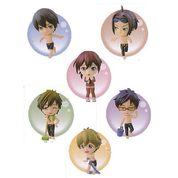 Free! 一番くじ　きゅんキャラ　ちびきゅんキャラ　フィギュア　12体セット ちびきゅんキャラ Free! Vol.1&2 全6種セット : トイショップ サイド