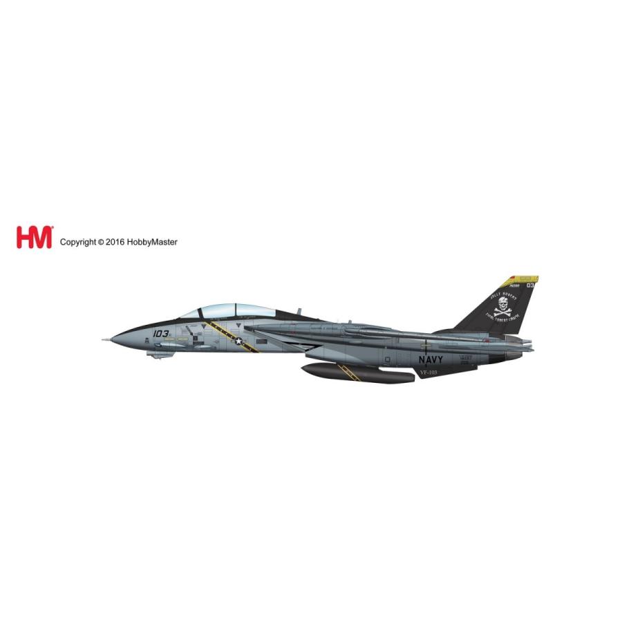 1/72 F-14B トムキャット 第103戦闘攻撃飛行隊 ”ジョリーロジャース 2004” （HA5204）　[ホビーマスター]｜toyskameta