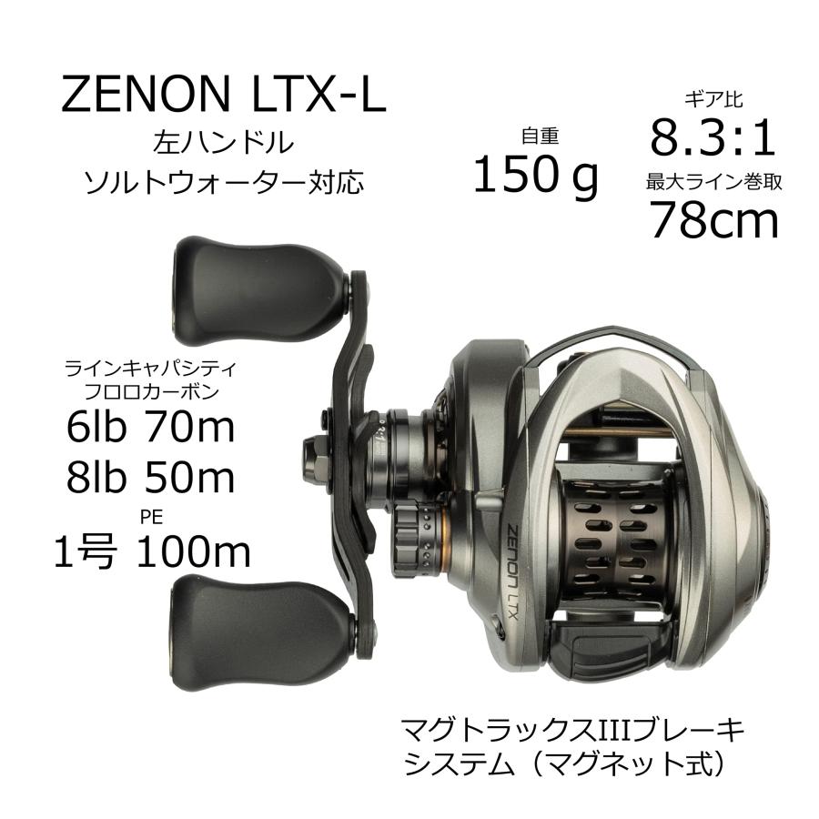 AbuGarcia (アブガルシア) ZENON LTX-L 左巻き ベイトリール ベイト
