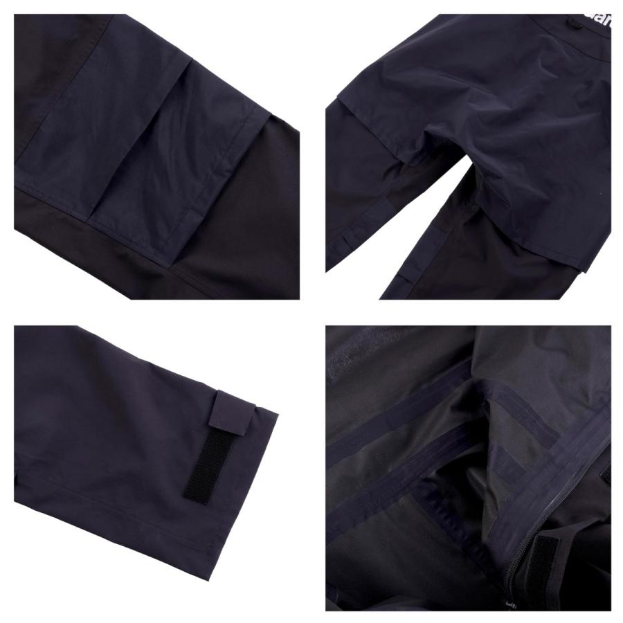 Abu Garcia (アブガルシア) 3レイヤー ビブパンツ ブラックXL レイン