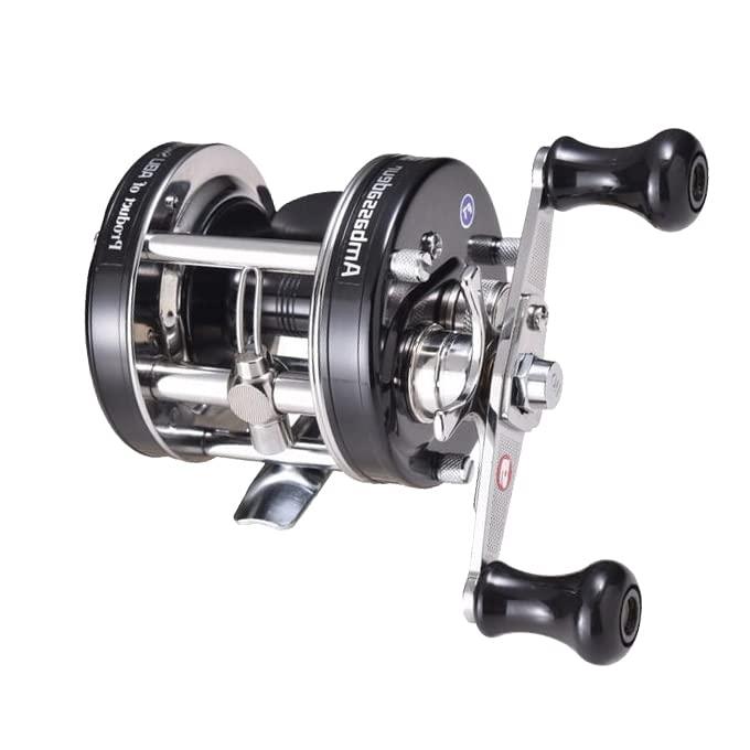 AbuGarcia (アブガルシア) アンバサダー (Ambassadeur) 6601CA ファクトリーチューン ブラック 左巻き クラッチタイプ ダブルハンドル バス ライギョ ナマズ トップウォーター丸形リール AbuGarcia (アブガルシア) アンバサダー (Ambassadeur) 6601CA