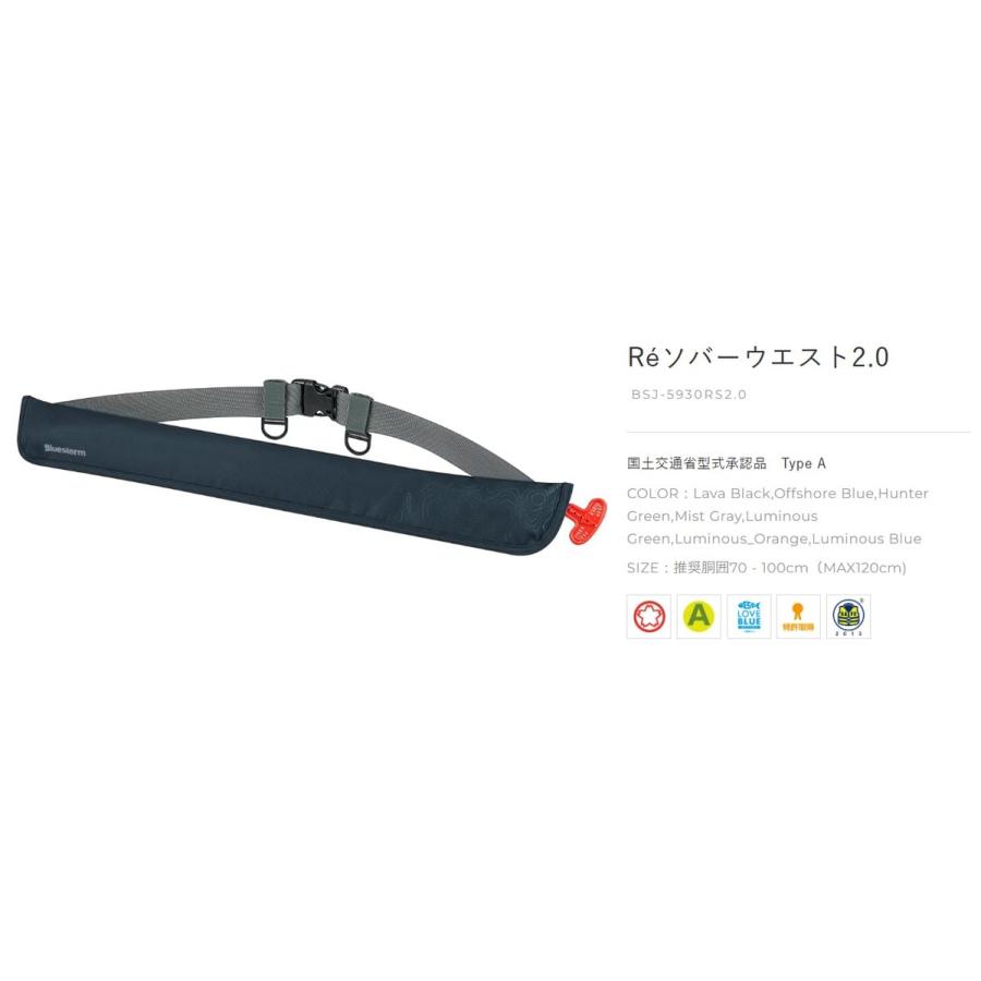 ブルーストーム(Bluestorm) 国土交通省型式承認 小型船舶用救命胴衣(桜